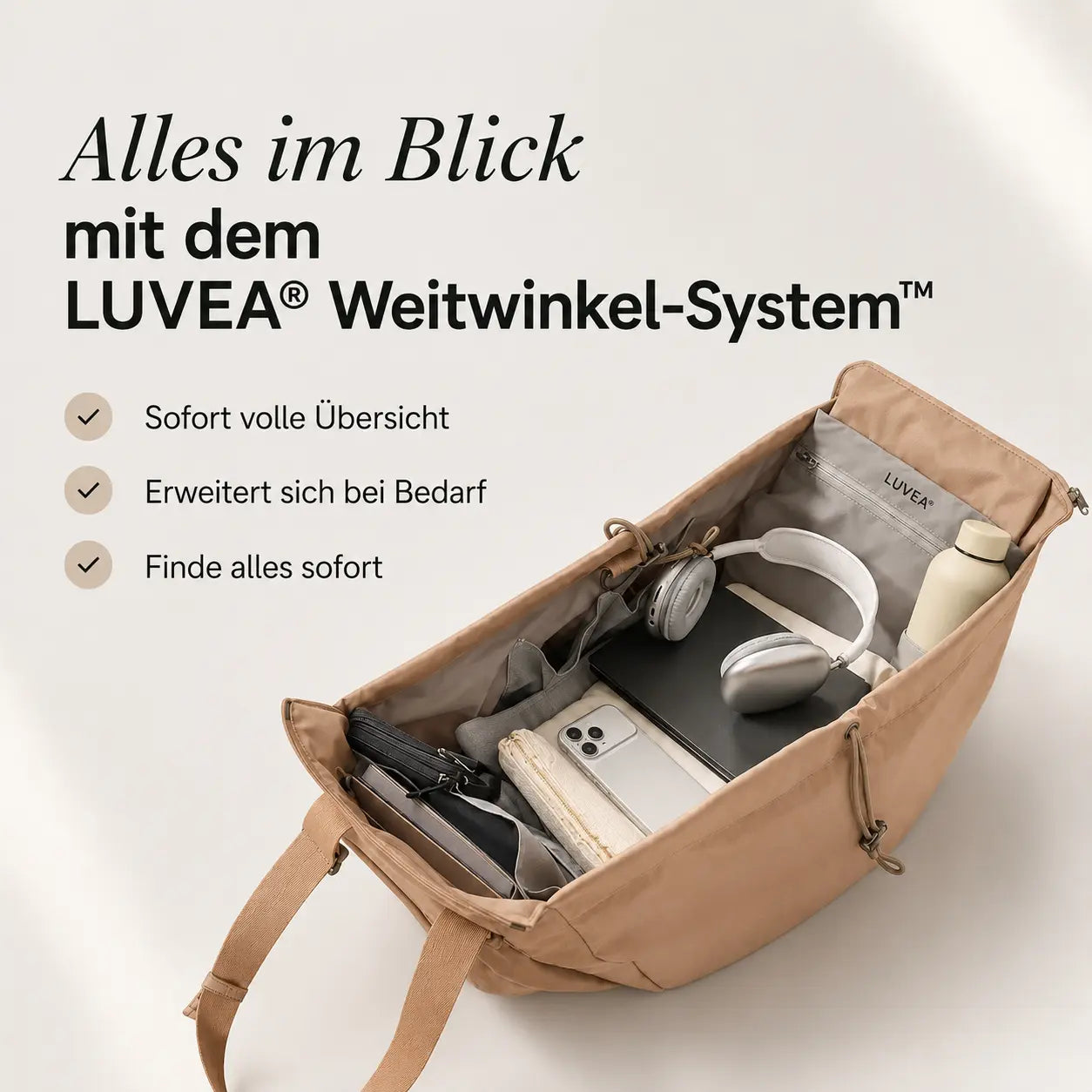 LUVEA® Alltags- & Projekttasche 2.0
