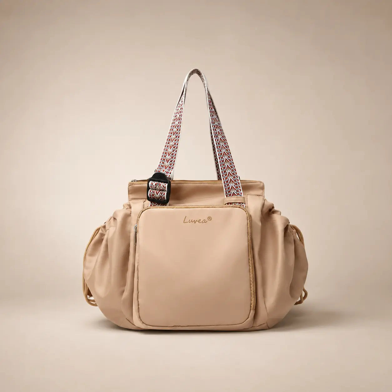LUVEA® Alltags- & Projekttasche 2.0 in Beige für Stricken und Häkeln