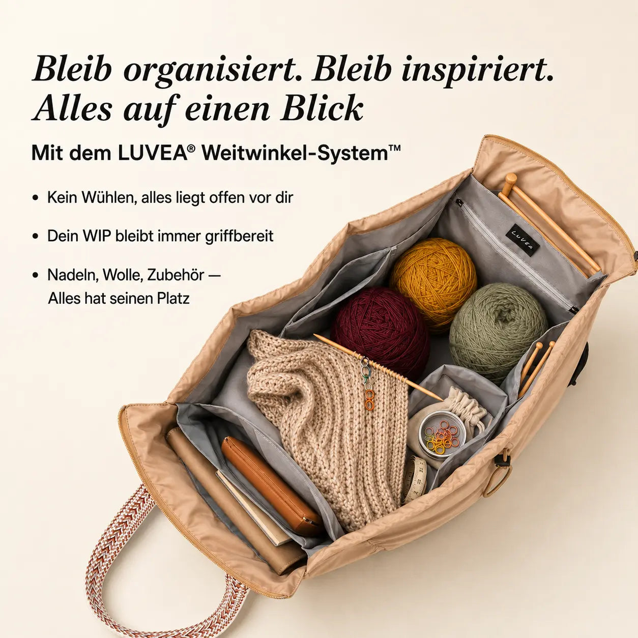 LUVEA® Alltags- & Projekttasche