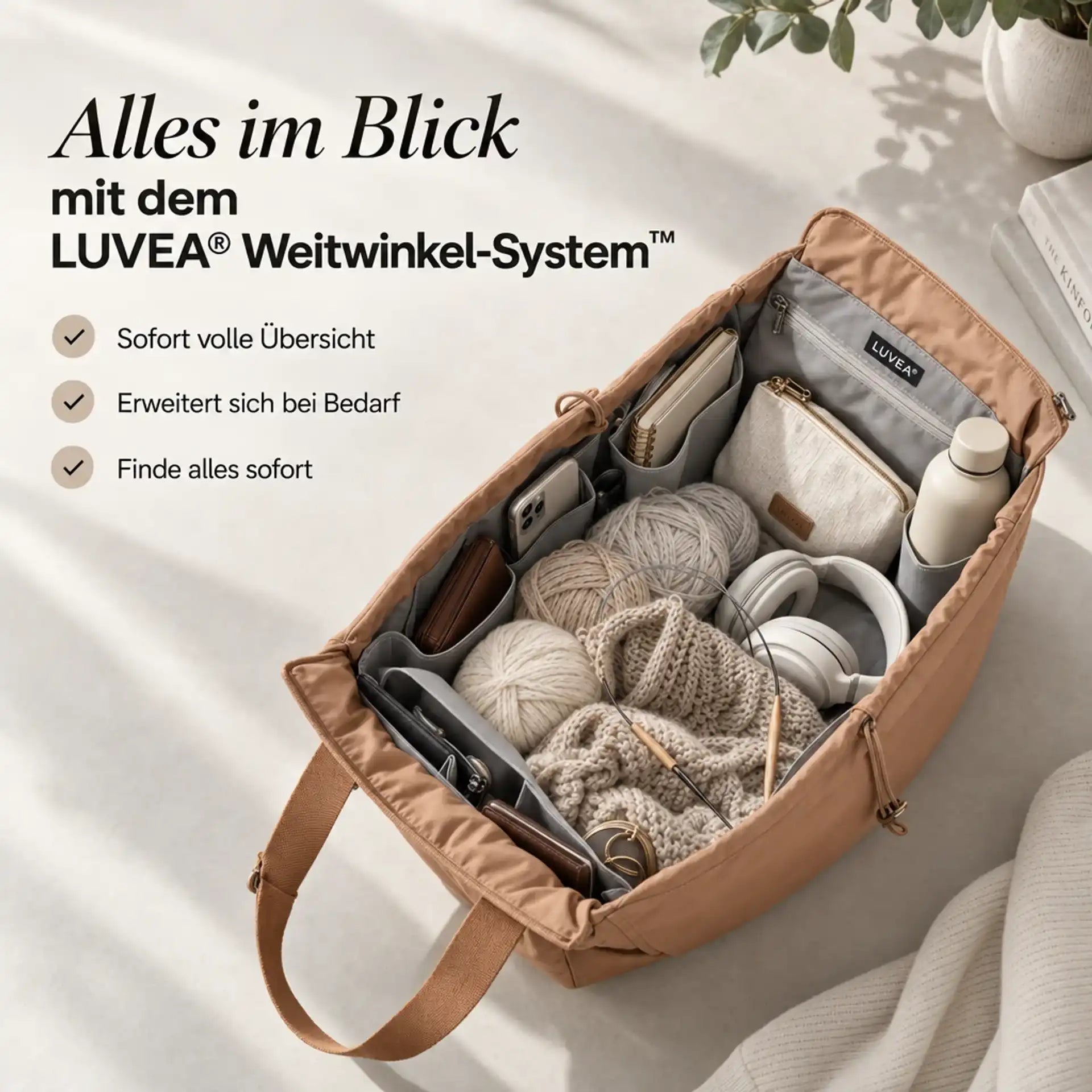 LUVEA® Alltags- & Projekttasche 2.0